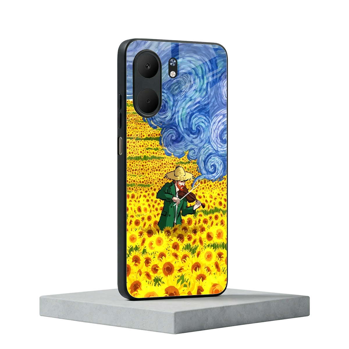 Starry Strings oppo a5x 5g mobile cover | shockproof glass phone case