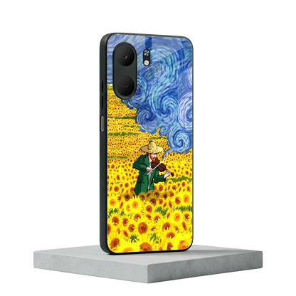 Starry Strings oppo a5x 5g mobile cover | shockproof glass phone case