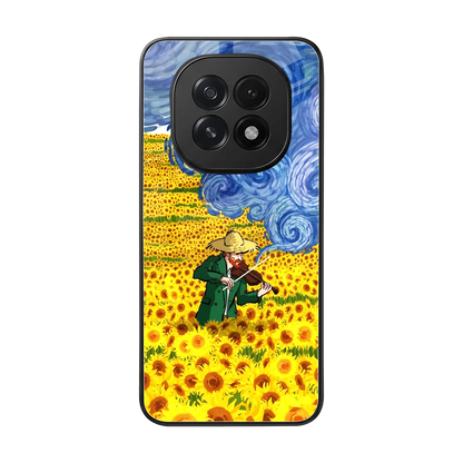 Starry Strings back phone cover | glass case for oppo f29 5g