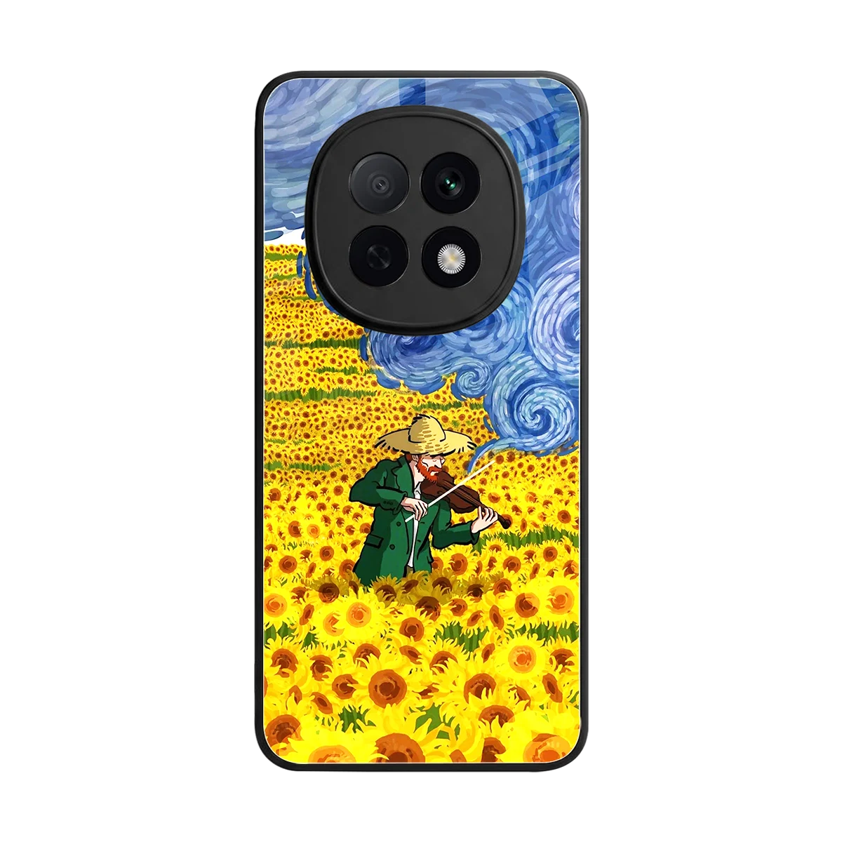Starry Strings back phone cover | glass case for oppo f29 pro 5g