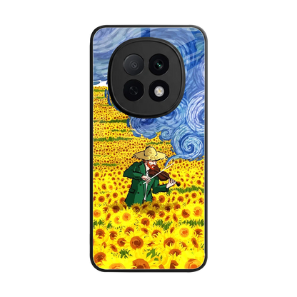 Starry Strings back phone cover | glass case for oppo f29 pro 5g