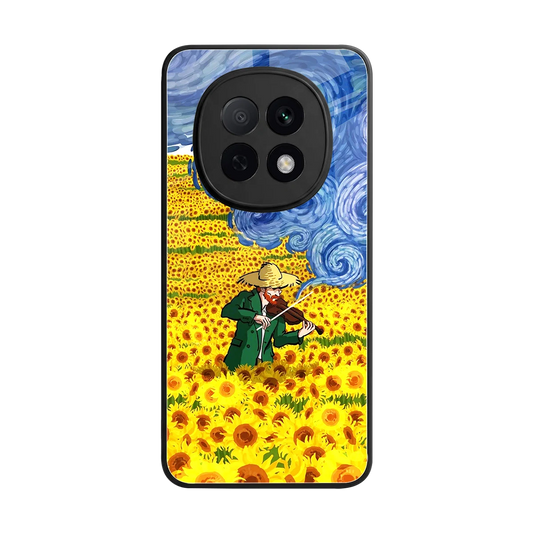 Starry Strings back phone cover | glass case for oppo f29 pro 5g