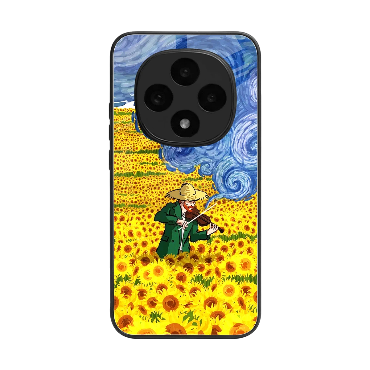 Starry Strings back phone cover | glass case for oppo f31 pro 5g