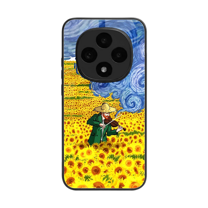 Starry Strings back phone cover | glass case for oppo f31 pro 5g
