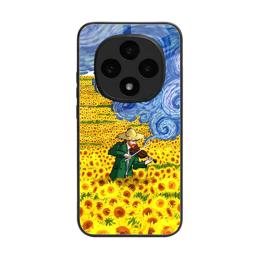 Starry Strings back phone cover | glass case for oppo f31 pro 5g
