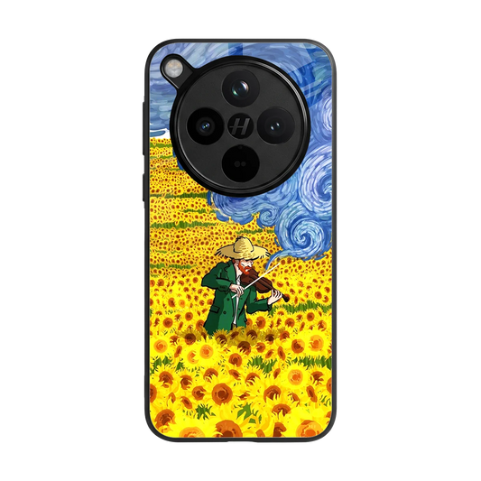 Starry Strings back phone cover | glass case for oppo find x8
