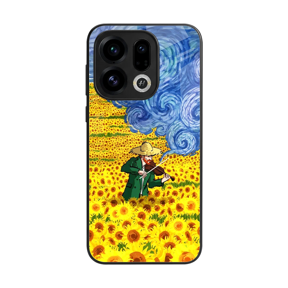 Starry Strings back phone cover | glass case for oppo find x9