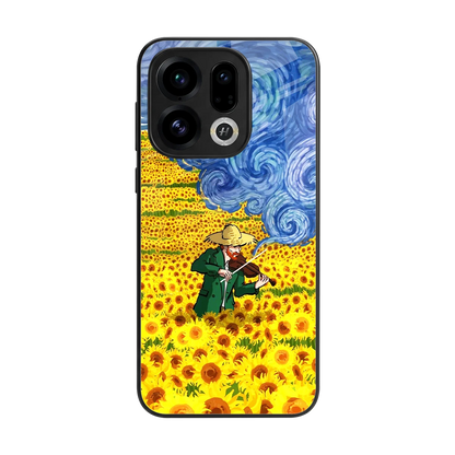 Starry Strings back phone cover | glass case for oppo find x9