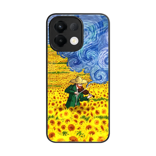 Starry Strings back phone cover | glass case for oppo k13 5g