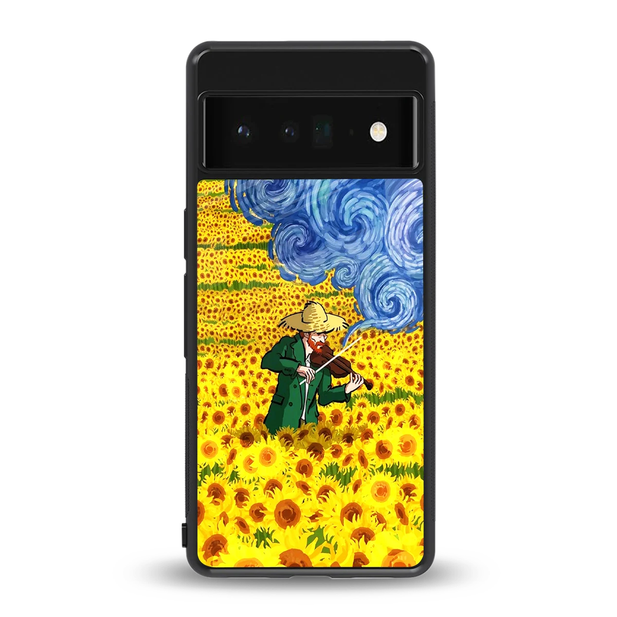 Starry Strings back phone cover | glass case for google pixel 6 pro