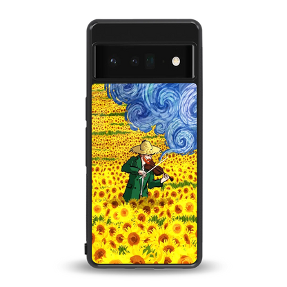 Starry Strings back phone cover | glass case for google pixel 6 pro