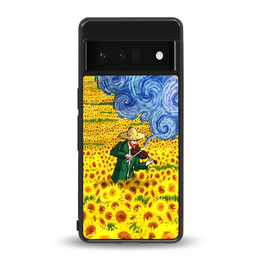 Starry Strings back phone cover | glass case for google pixel 6 pro