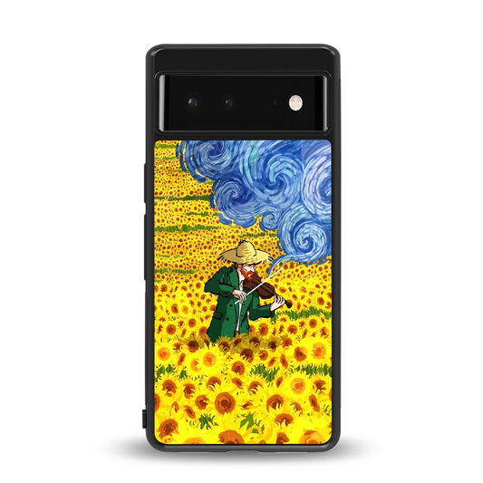 Starry Strings back phone cover | glass case for google pixel 6