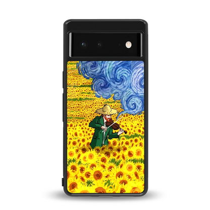 Starry Strings back phone cover | glass case for google pixel 6a