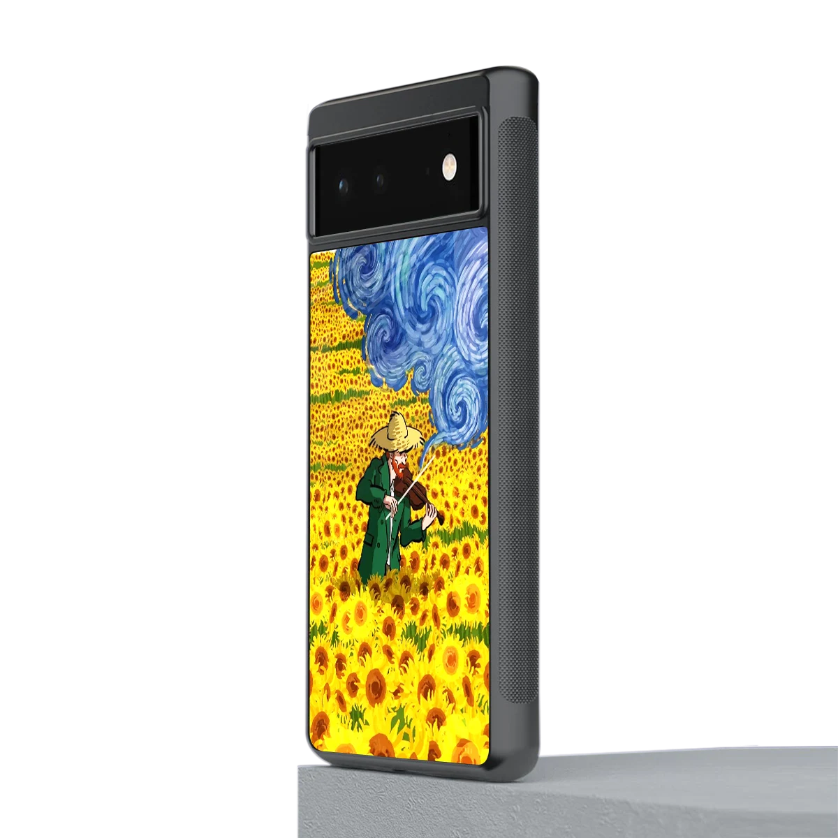 Starry Strings stylish phone case for google pixel 6a | glossy glass and slim fit