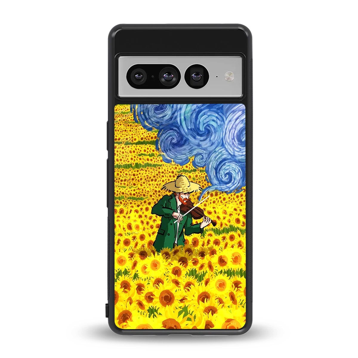 Starry Strings back phone cover | glass case for google pixel 7 pro