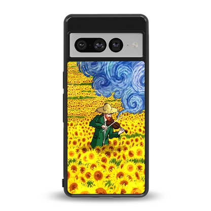Starry Strings back phone cover | glass case for google pixel 7 pro