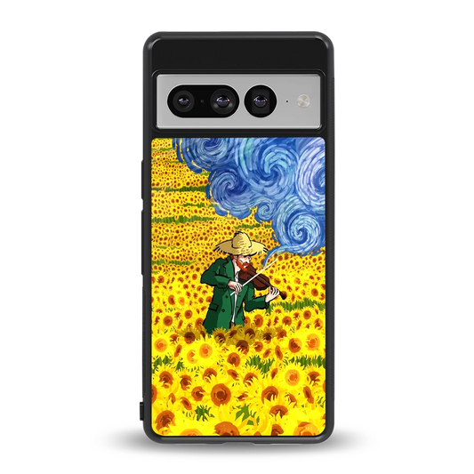 Starry Strings back phone cover | glass case for google pixel 7 pro