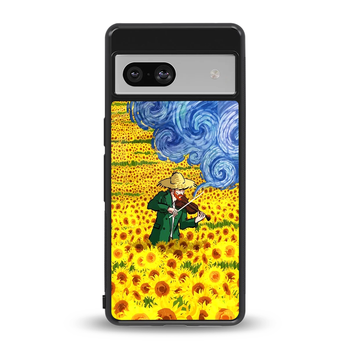 Starry Strings back phone cover | glass case for google pixel 7a