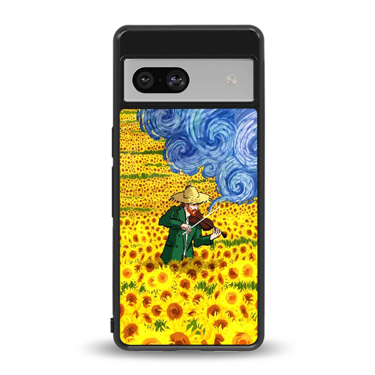 Starry Strings back phone cover | glass case for google pixel 7a