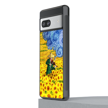 Starry Strings stylish phone case for google pixel 7 | glossy glass and slim fit