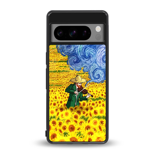 Starry Strings back phone cover | glass case for google pixel 8 pro