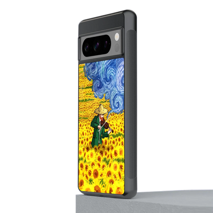 Starry Strings stylish phone case for google pixel 8 pro | glossy glass and slim fit