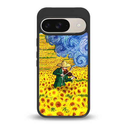 Starry Strings back phone cover | glass case for google pixel 9