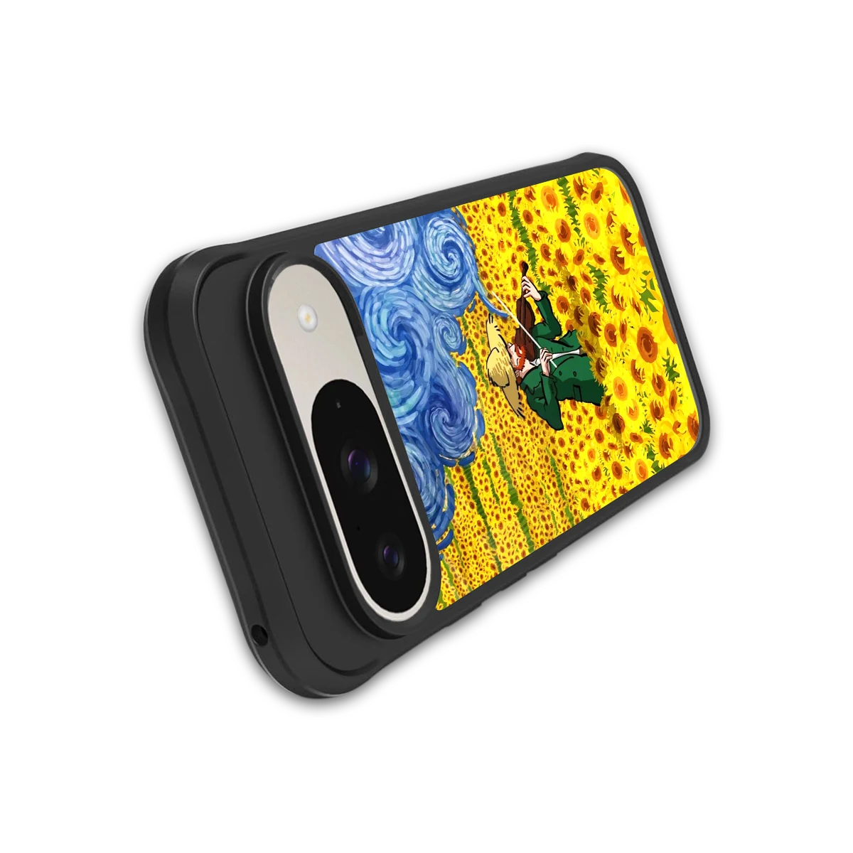 Starry Strings stylish phone case for google pixel 9 | glossy glass and slim fit