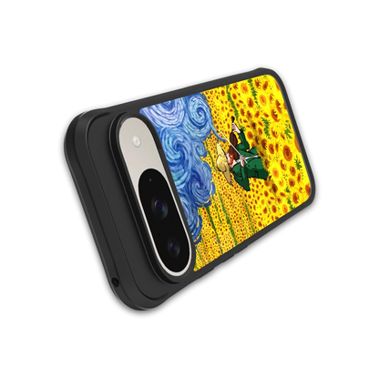 Starry Strings stylish phone case for google pixel 9 | glossy glass and slim fit