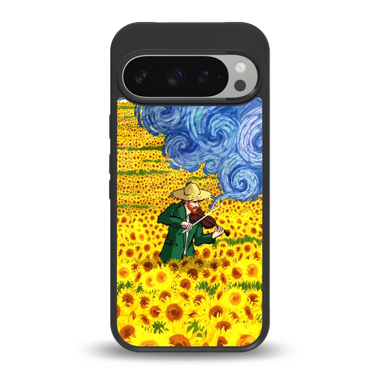 Starry Strings back phone cover | glass case for google pixel 9 pro xl