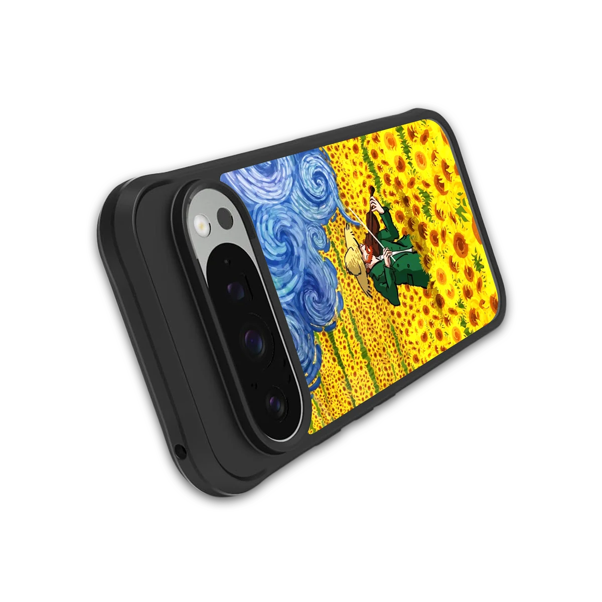 Starry Strings stylish phone case for google pixel 9 pro | glossy glass and slim fit