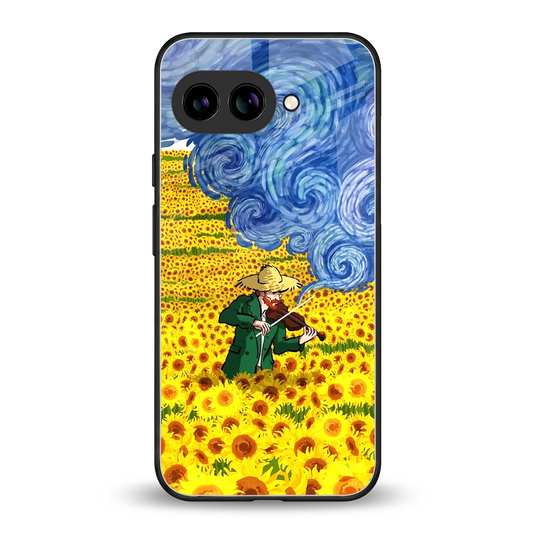 Starry Strings back phone cover | glass case for google pixel 9a