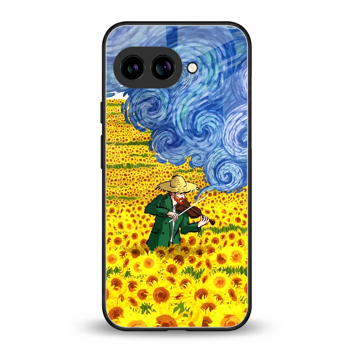 Starry Strings back phone cover | glass case for google pixel 10a