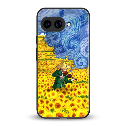 Starry Strings back phone cover | glass case for google pixel 10a
