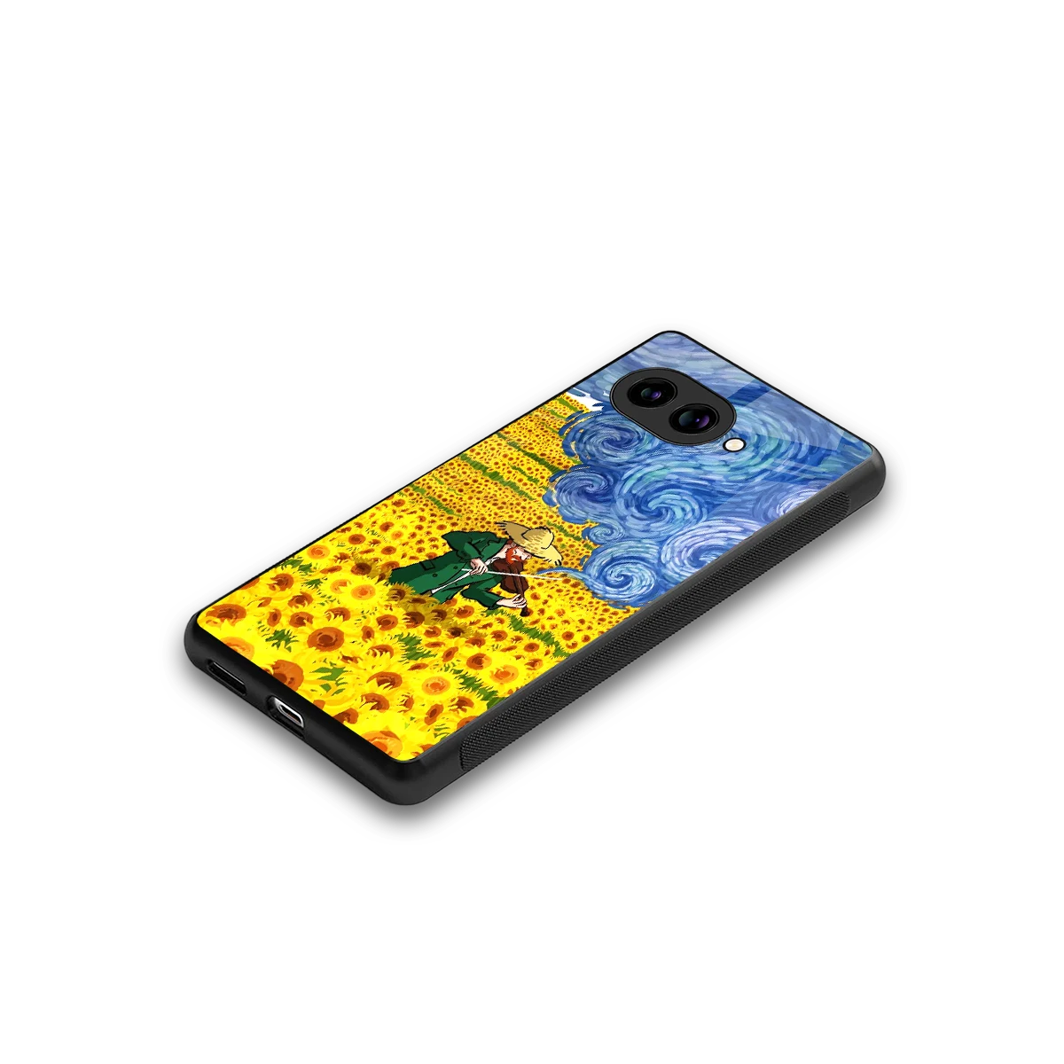Starry Strings stylish phone case for google pixel 10a | glossy glass and slim fit
