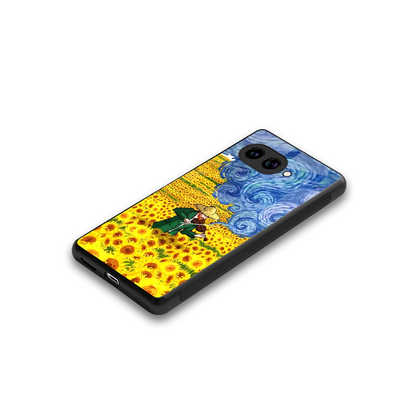 Starry Strings stylish phone case for google pixel 10a | glossy glass and slim fit