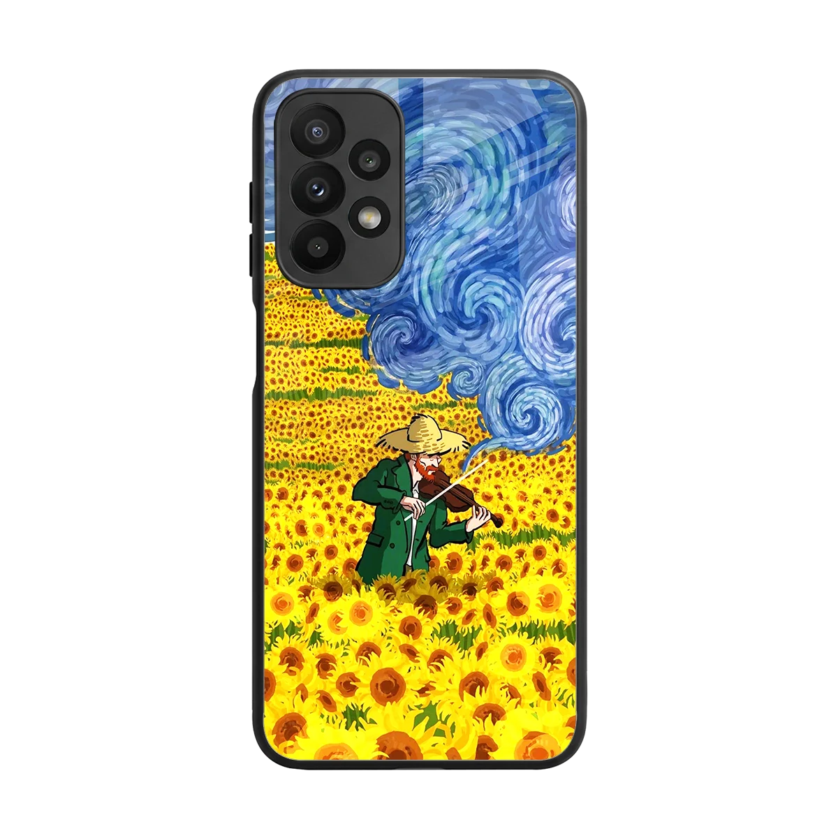Starry Strings back phone cover | glass case for samsung galaxy a23