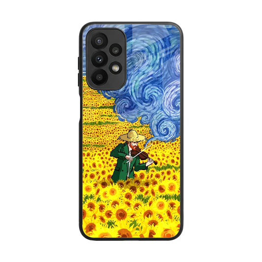 Starry Strings back phone cover | glass case for samsung galaxy a23