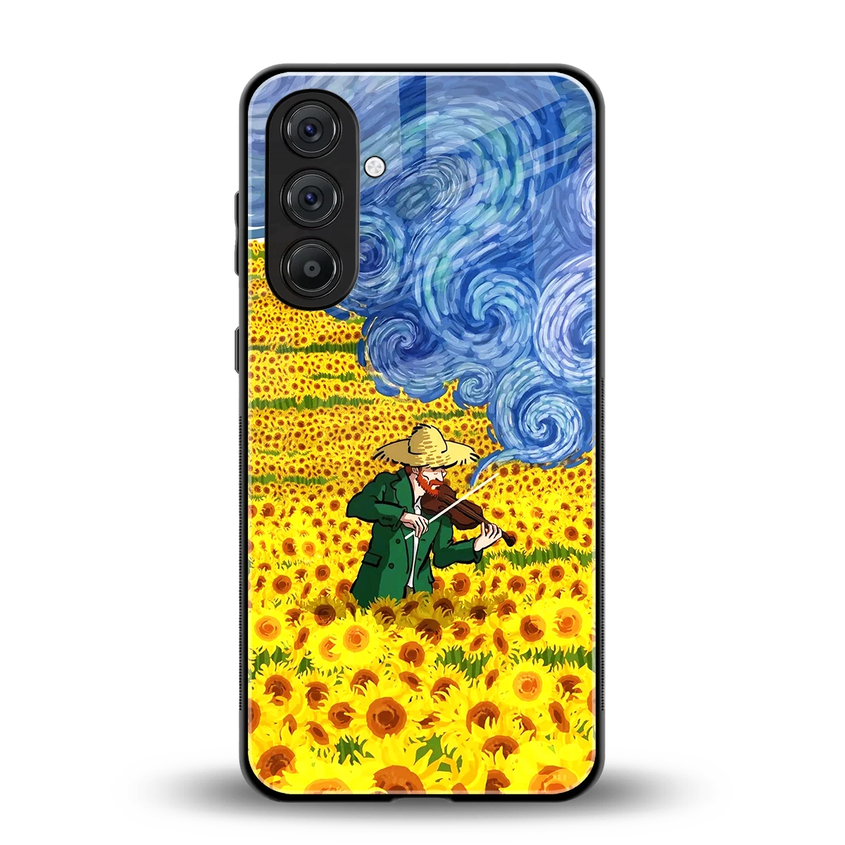 Starry Strings back phone cover | glass case for samsung galaxy a36 5g
