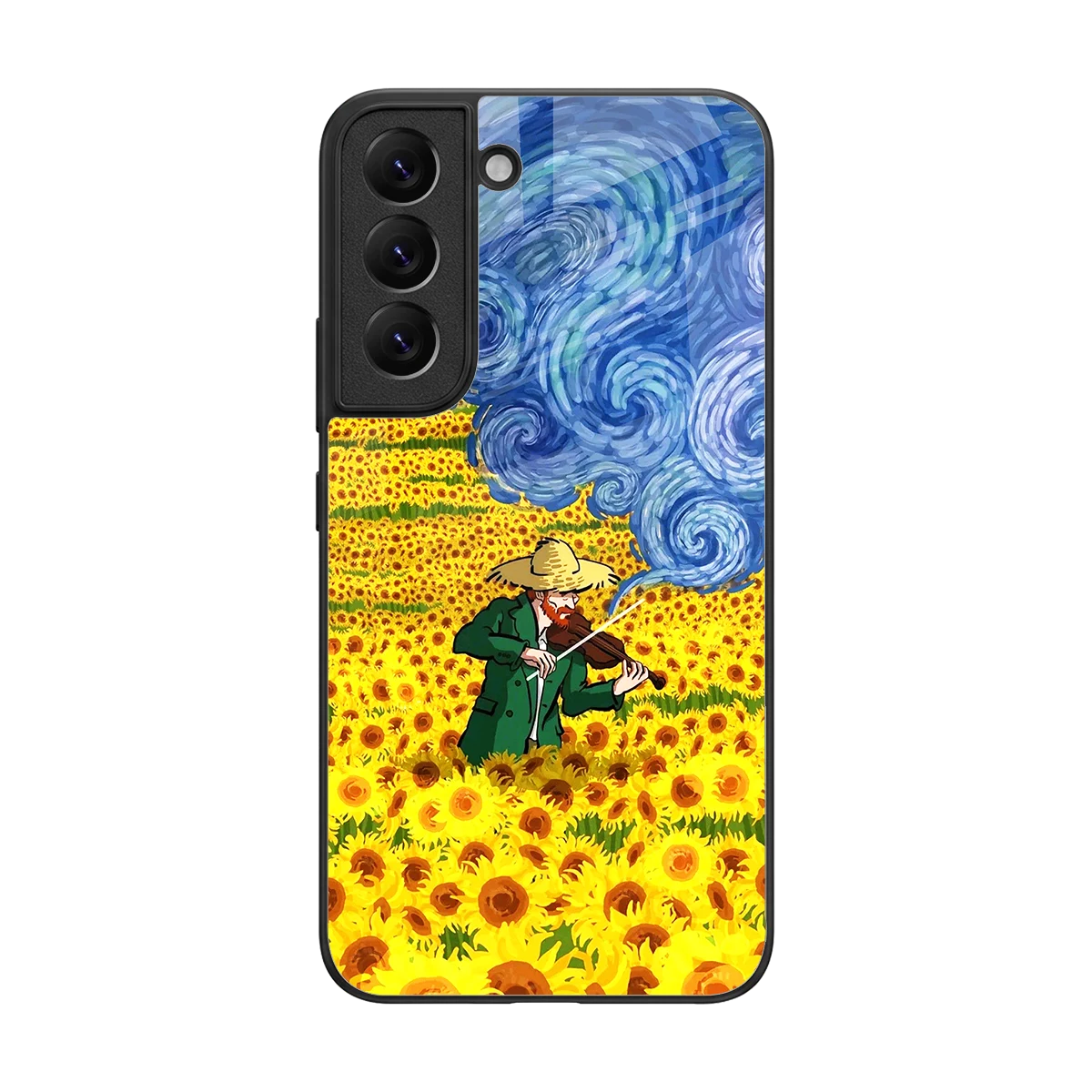 Starry Strings back phone cover | glass case for samsung galaxy s22
