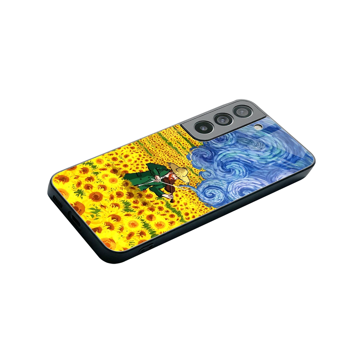 Starry Strings stylish phone case for samsung galaxy s22 | glossy glass and slim fit