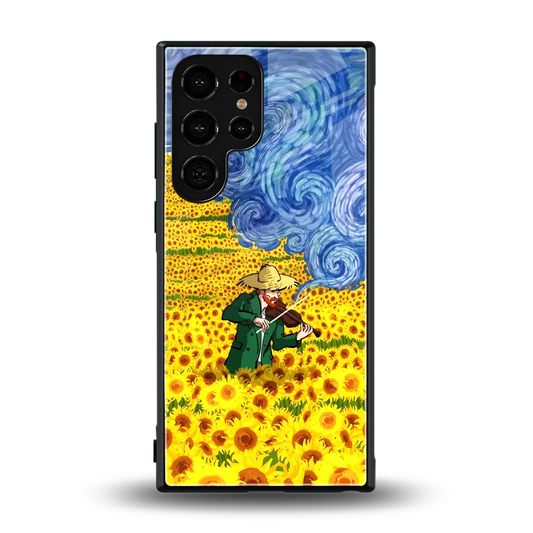 Starry Strings back phone cover | glass case for samsung galaxy s24 ultra