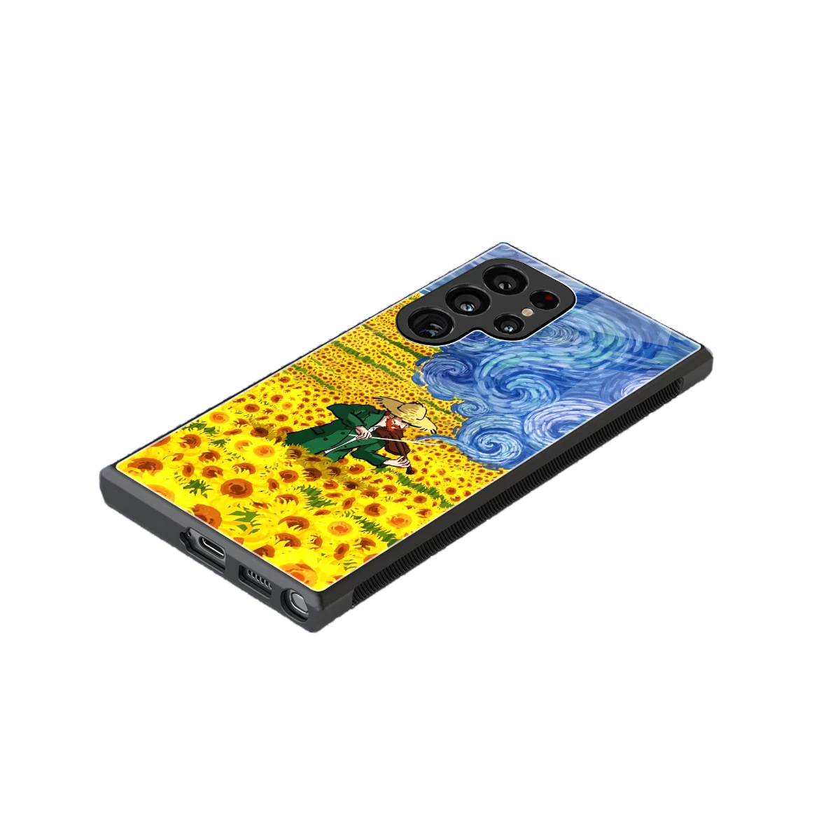 Starry Strings stylish phone case for samsung galaxy s24 ultra | glossy glass and slim fit