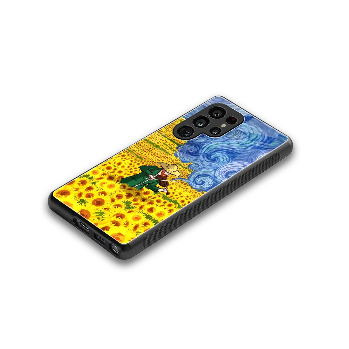 Starry Strings stylish phone case for samsung galaxy s25 ultra | glossy glass and slim fit
