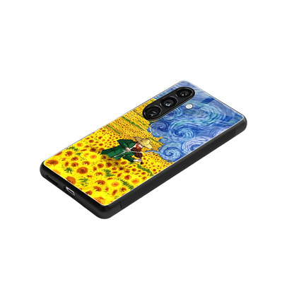 Starry Strings stylish phone case for samsung galaxy s24 | glossy glass and slim fit