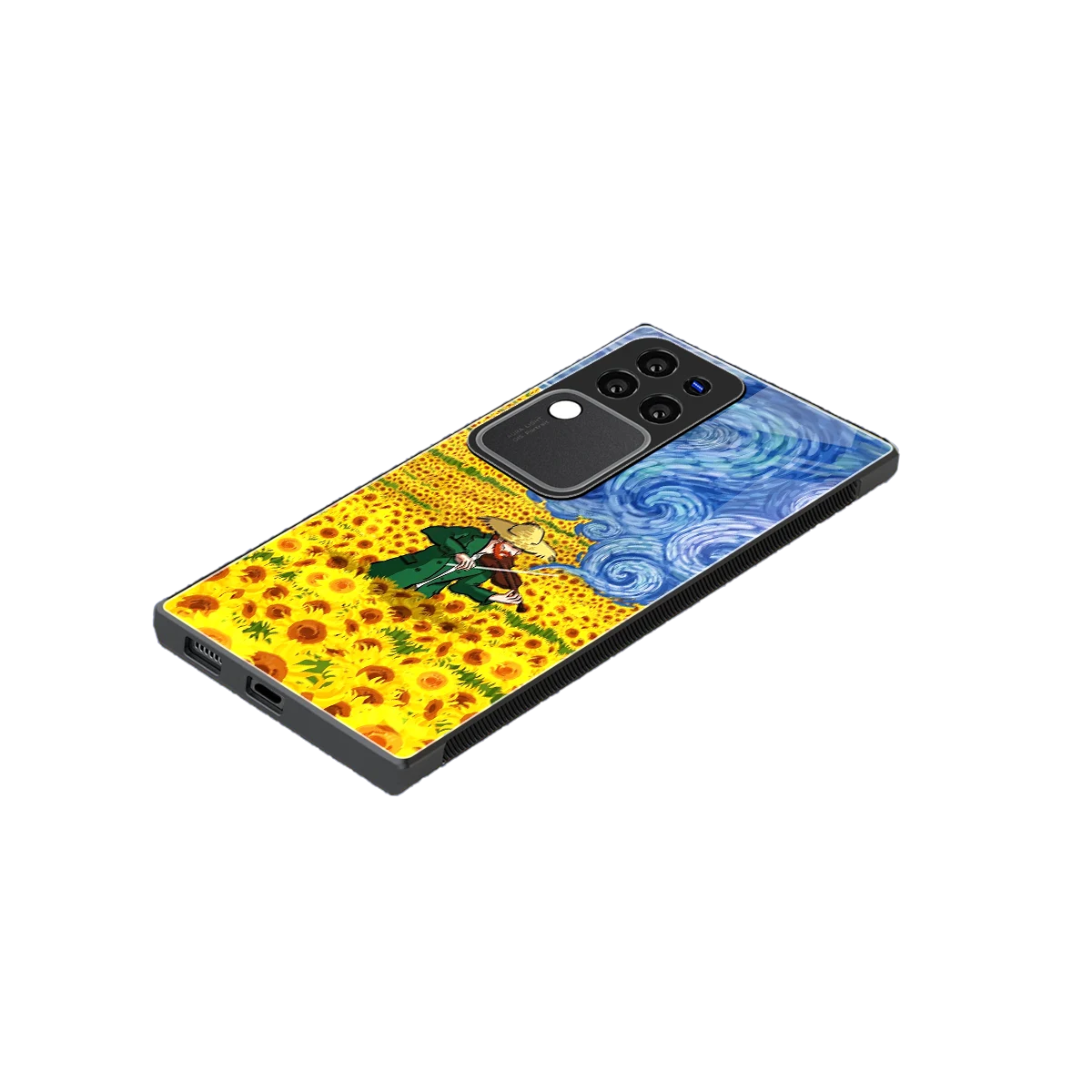 Starry Strings stylish phone case forvivo v30 pro | glossy glass and slim fit
