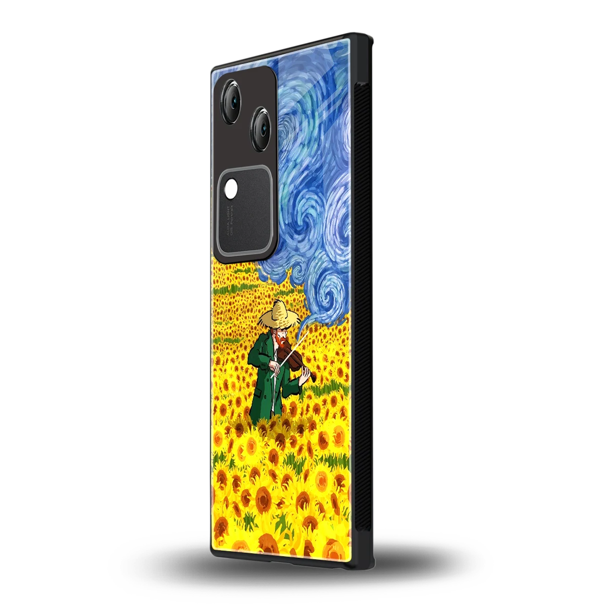 Starry Strings vivo v30 mobile cover | shockproof glass phone case