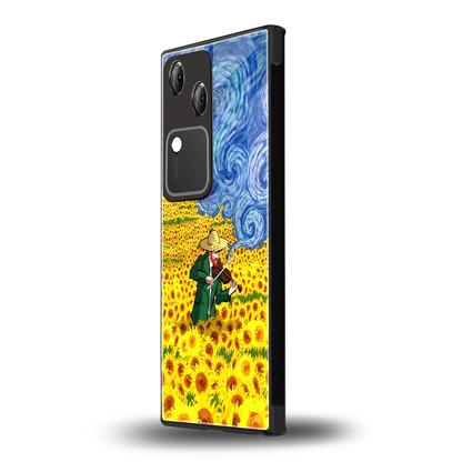 Starry Strings vivo v30 mobile cover | shockproof glass phone case