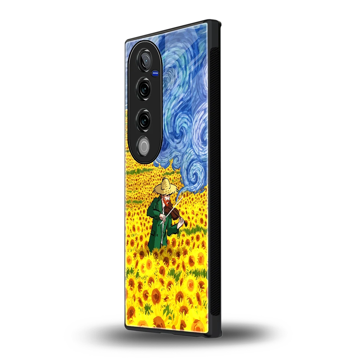Starry Strings vivo v40 pro mobile cover | shockproof glass phone case